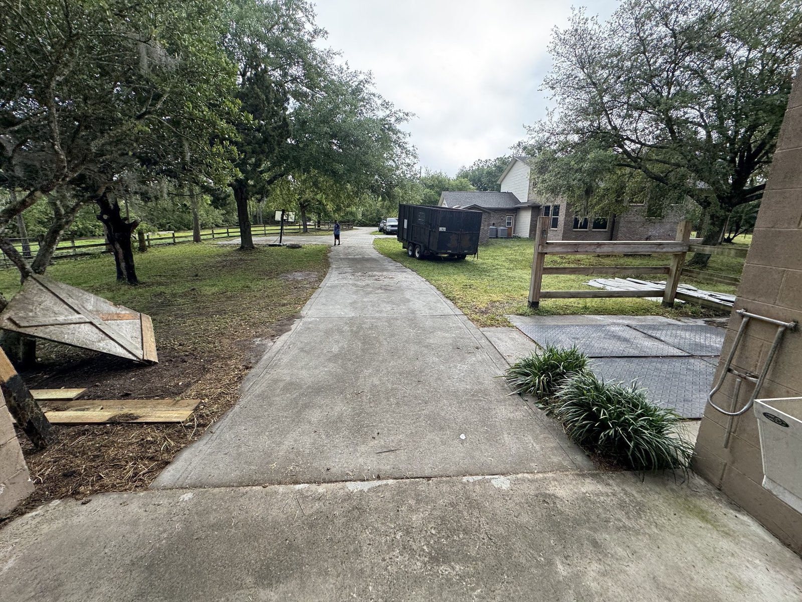 After pressure washing photo for Project 12