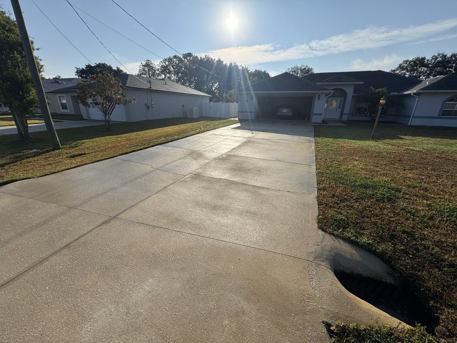 After pressure washing photo for Project 17