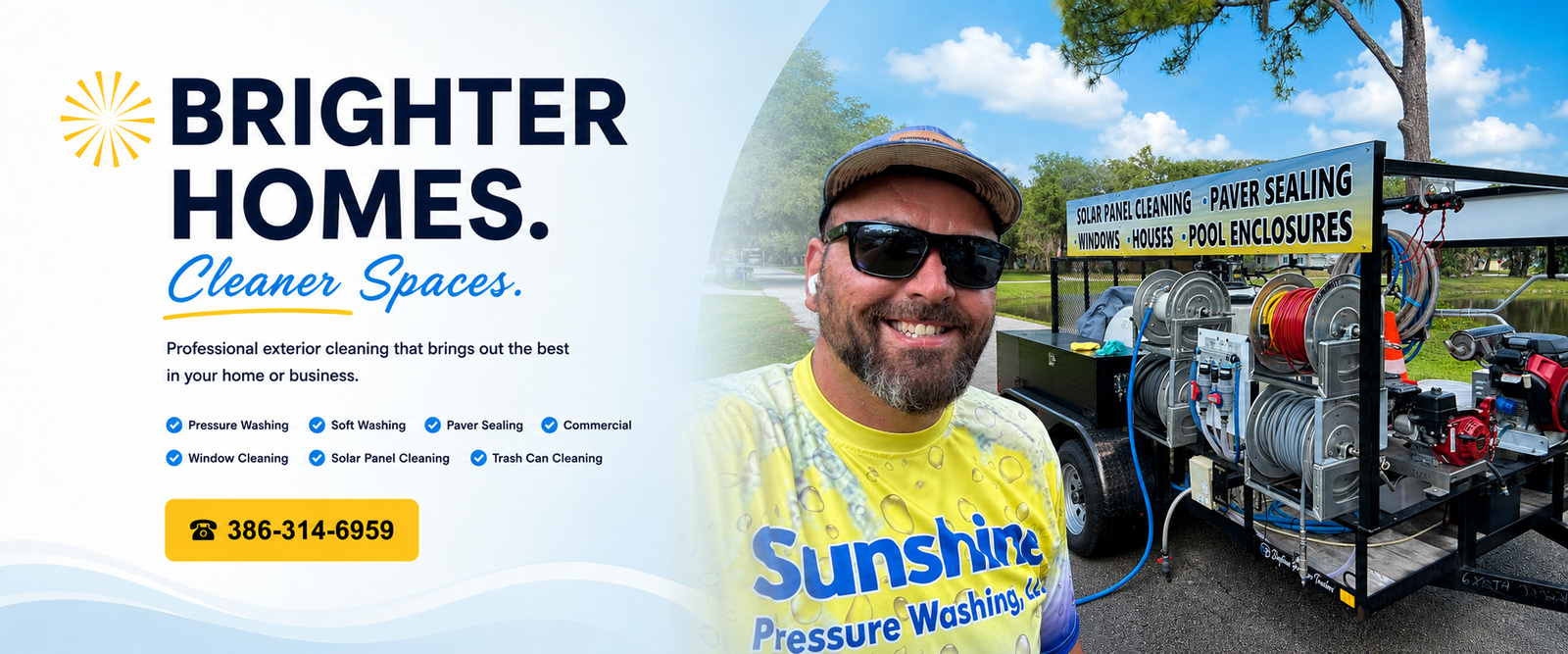 Sunshine Pressure Washing - Brighter Homes, Cleaner Spaces